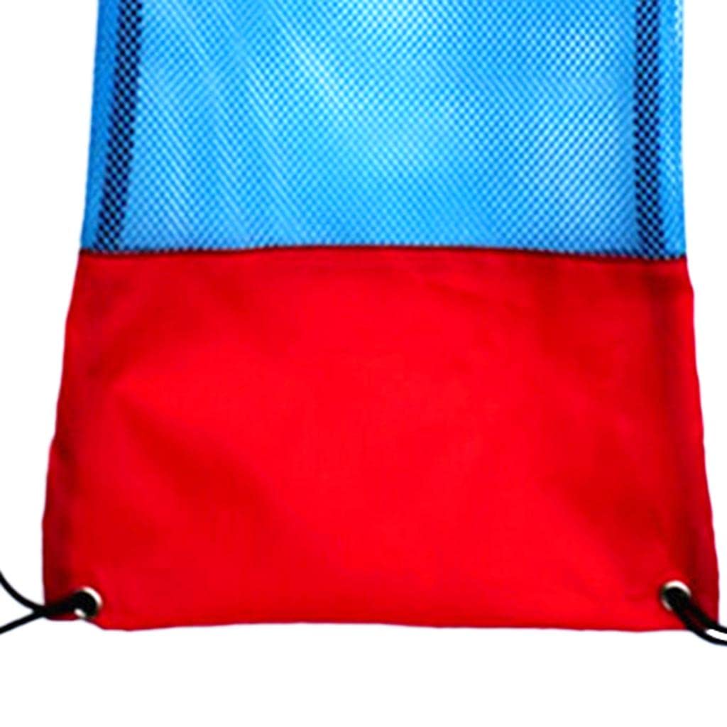 Mesh Drawstring Bag for Scuba Diving Snorkel Fins Goggles Mask M Red-image-26