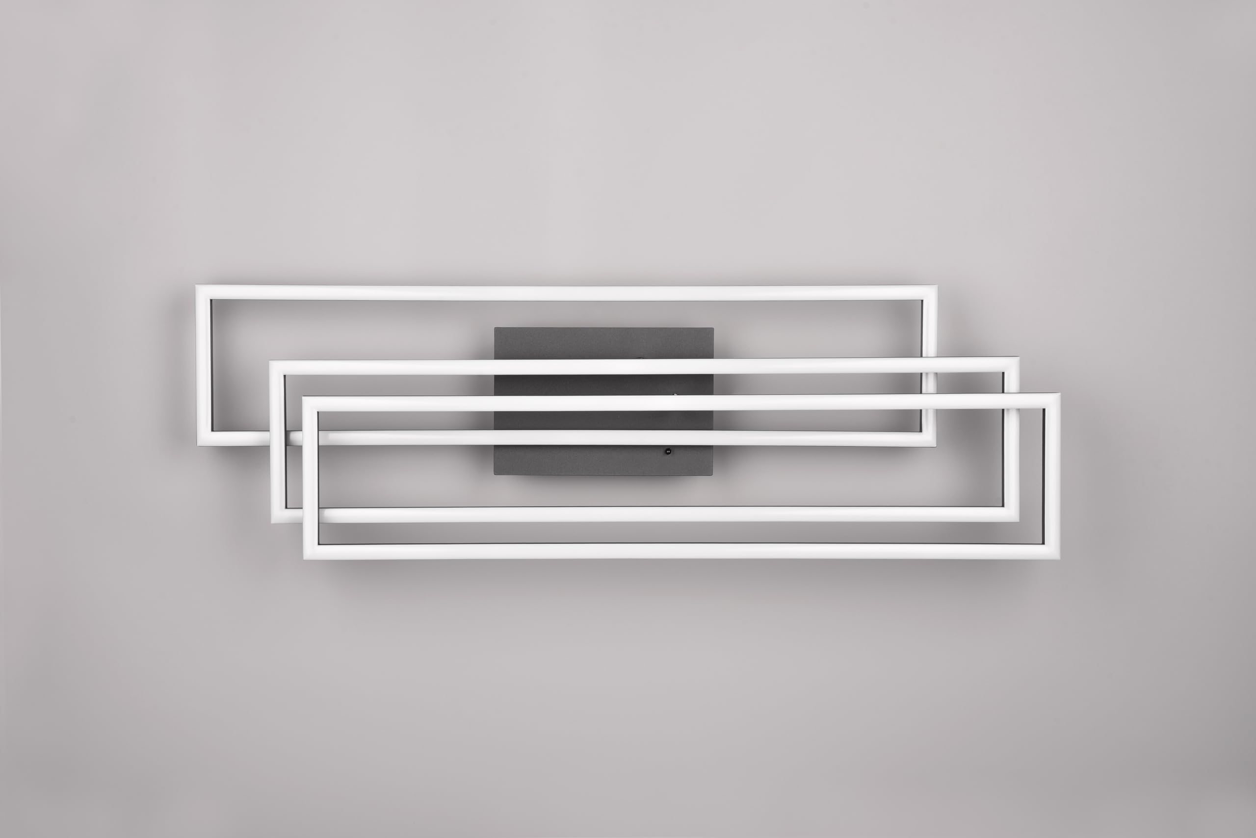 Reality Leuchten Corso R64423132, metal matowy czarny, z diodą LED 36 W, pilot zdalnego sterowania