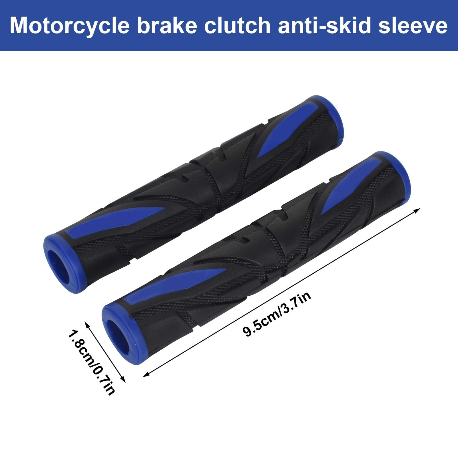 Zimoer 2 Pezzi Copertura della Maniglia del Freno per Moto, Copri Leva Freno Frizione Copertura in Gomma, Protezione Impermeabile Leva Freno, Maniglia Copertura Protettiva per Bicicletta Moto (Blu)