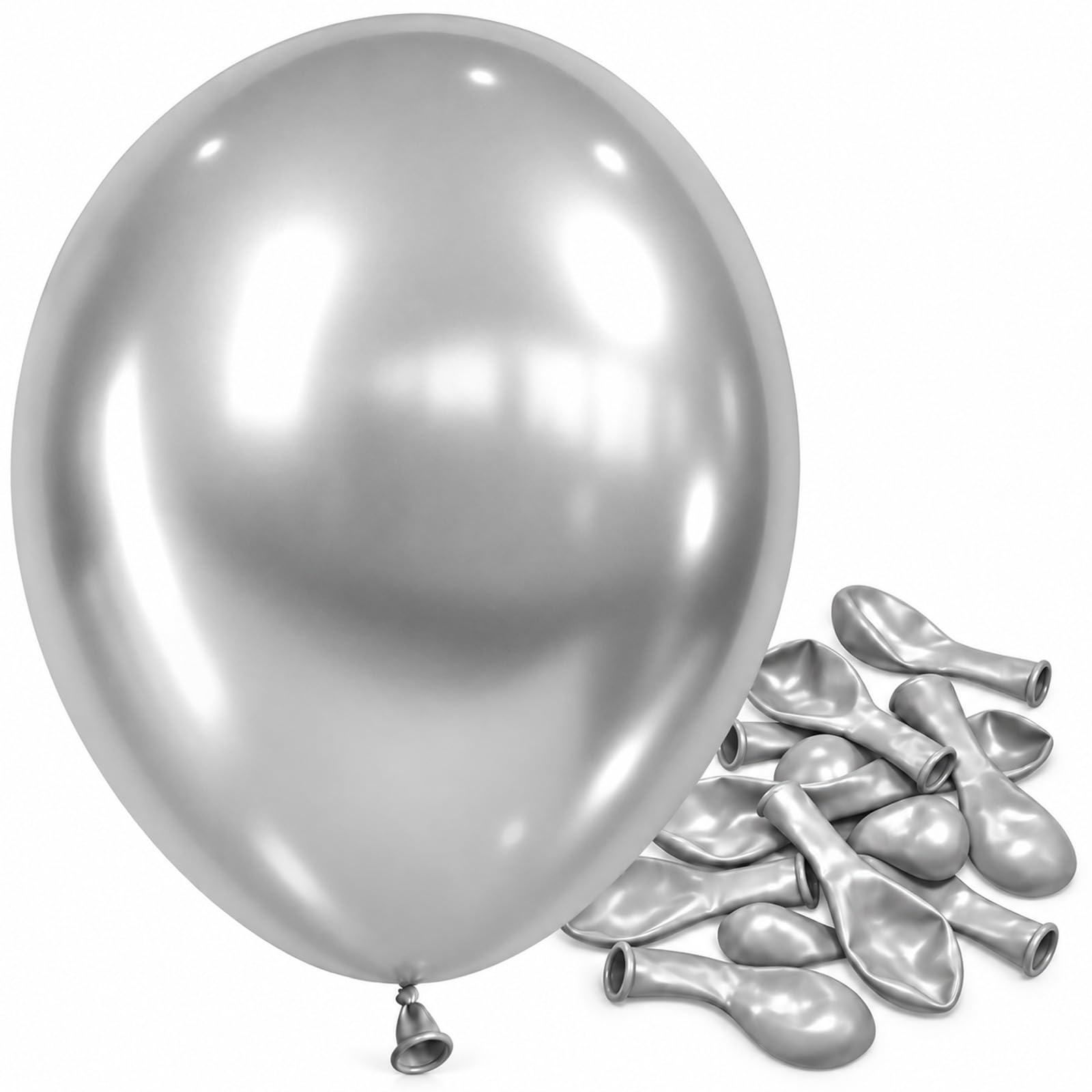 Jobkoo Champagne Gold Balloons 5 Inch, Mini Small Chrome Gold Balloon