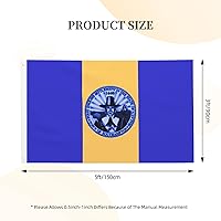 Vista 6 de Bandera de Southampton de doble cara, bandera de Nueva York, de 3 x 5 pies, banderas para exteriores, banderas decorativas duraderas para interiores