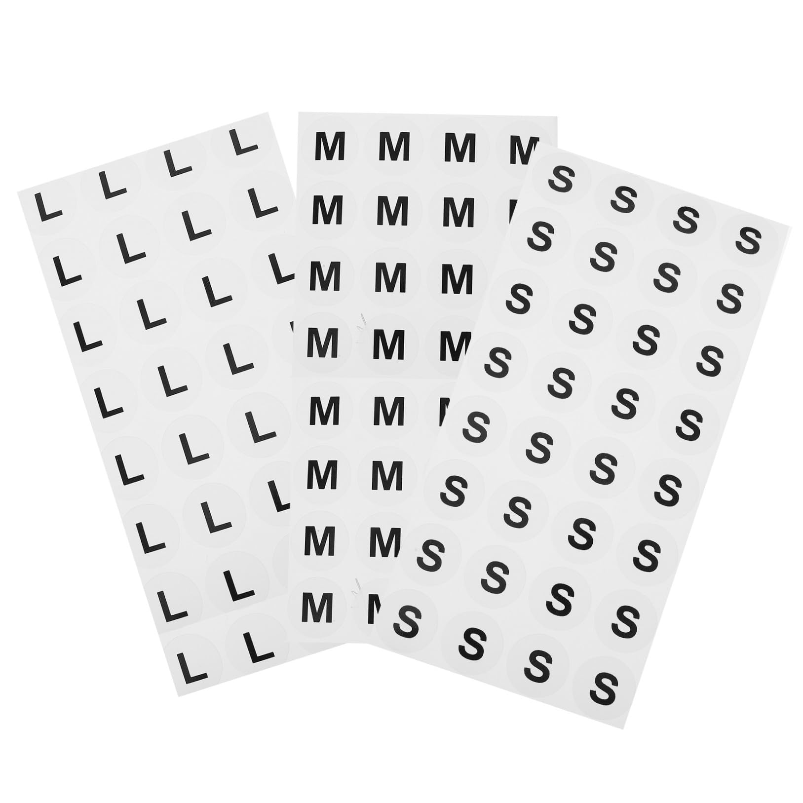 jojofuny 3 Series Pegatinas Material Delgado A Granel Prenda Etiquetas Adhesivas Stickers Tamaño De La Etiqueta De La Ropa Etiqueta Del Tamaño De La Ropa Autoadhesivo De Pvc 1500 Piezas*3