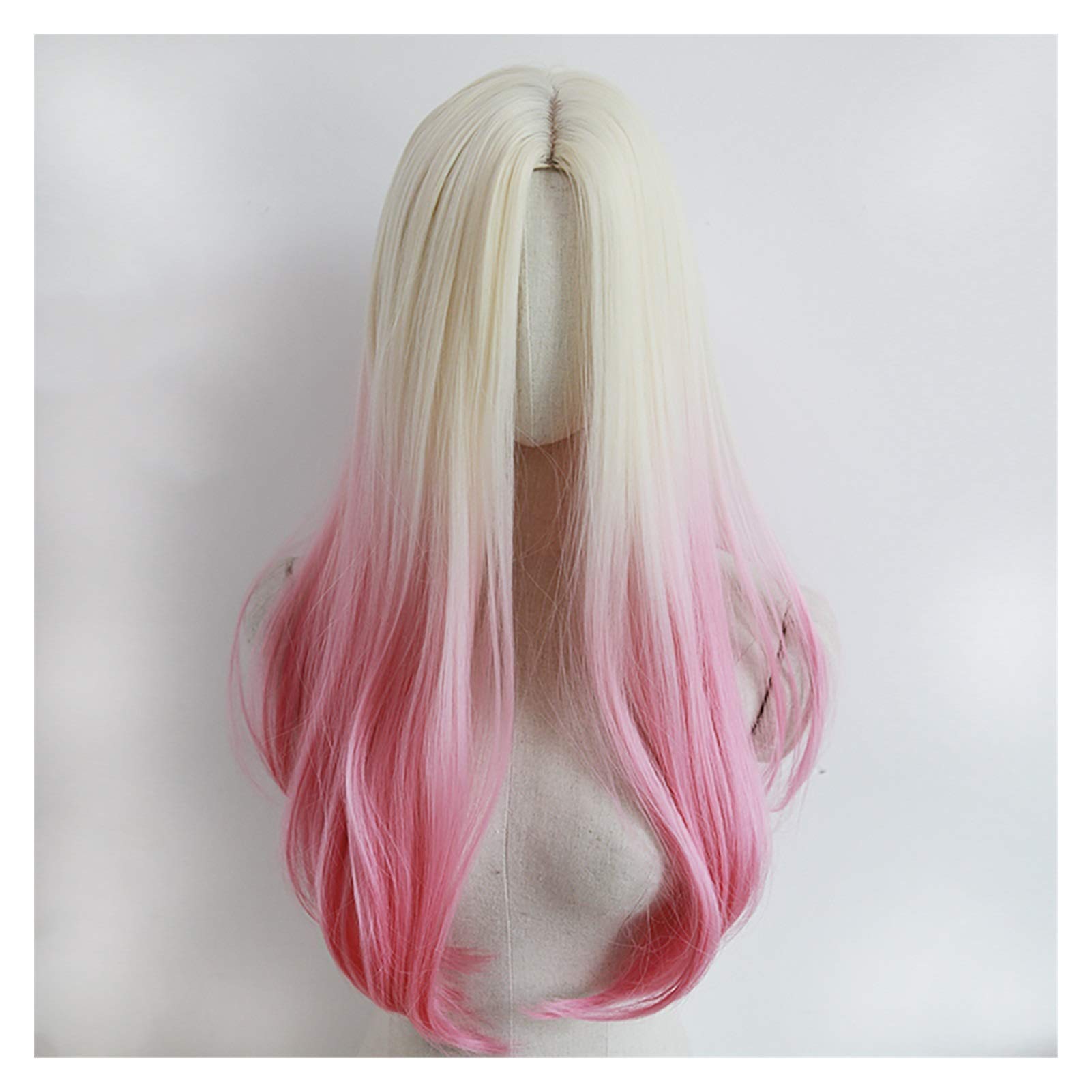 Amazon.co.jp: カツラ ウィッグボンドグラデーションピンクのウィッグ