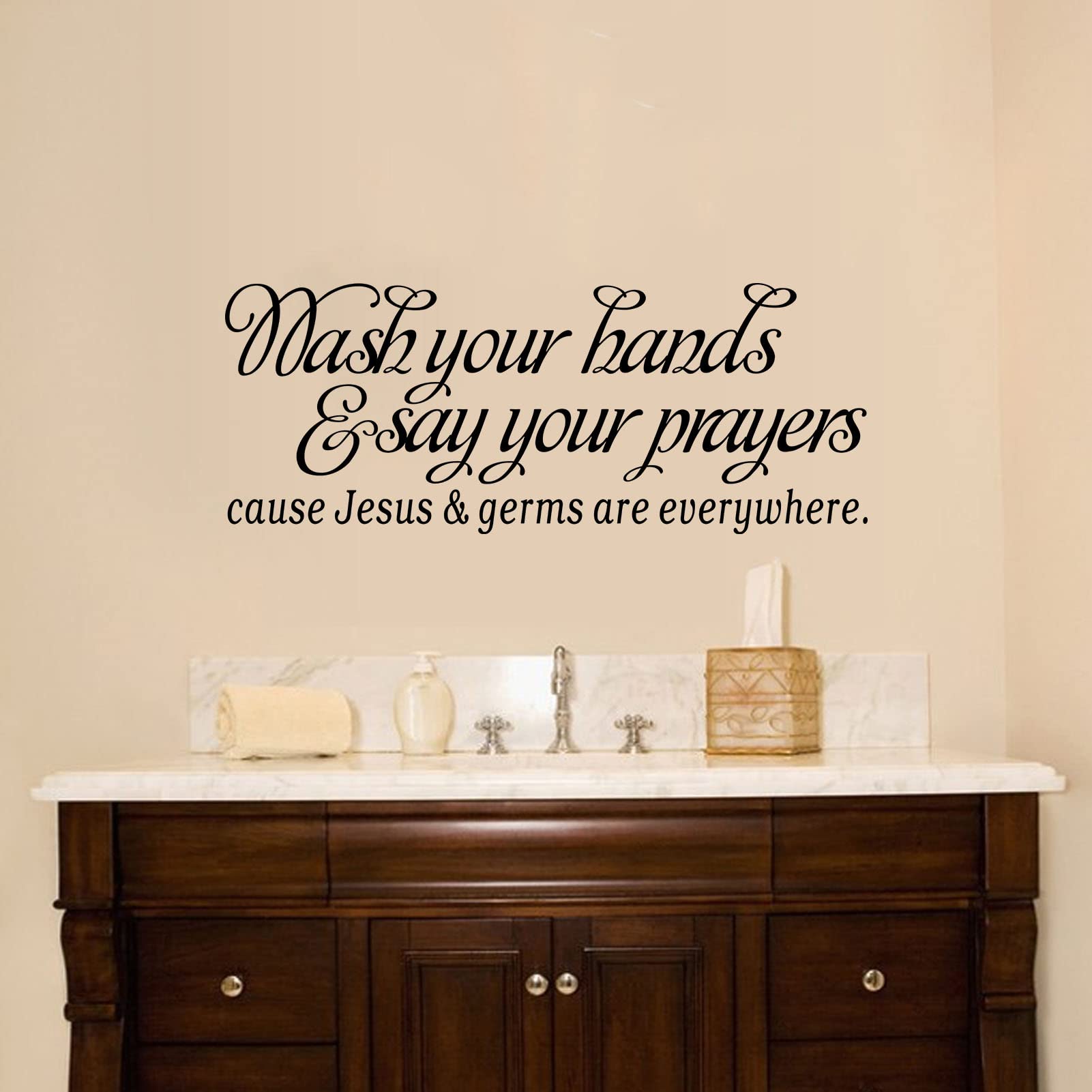 Buy Wall Decals, Bathroom Wall Stickers, Quotes Inspirational Prayer Jesus Christian Religious