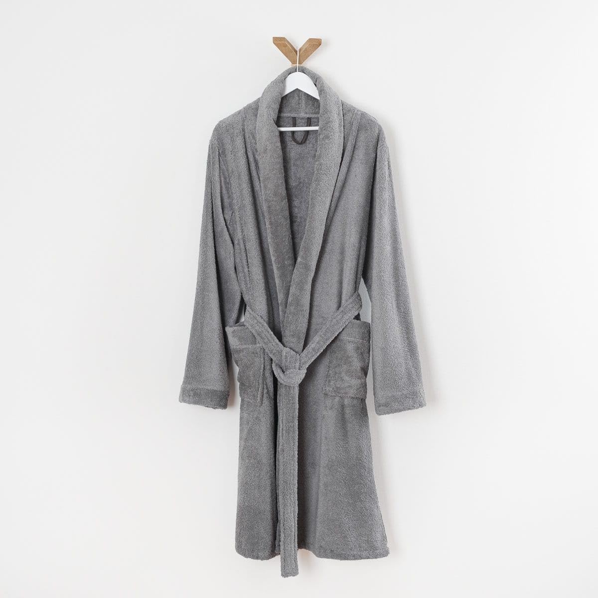 Peignoir coton éponge col chale éponge PREMIUM