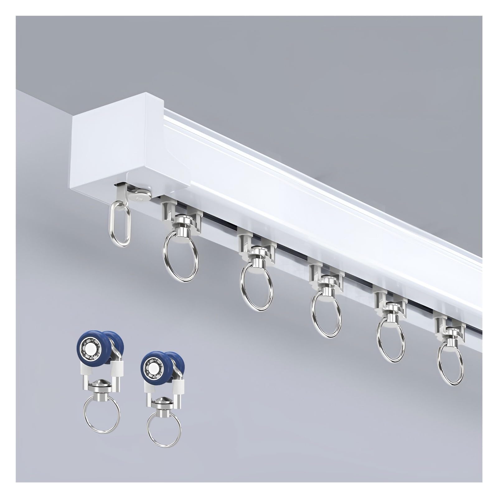 Barres de séparation de pièce haut de gamme en aluminium extra épais blanc 120 cm