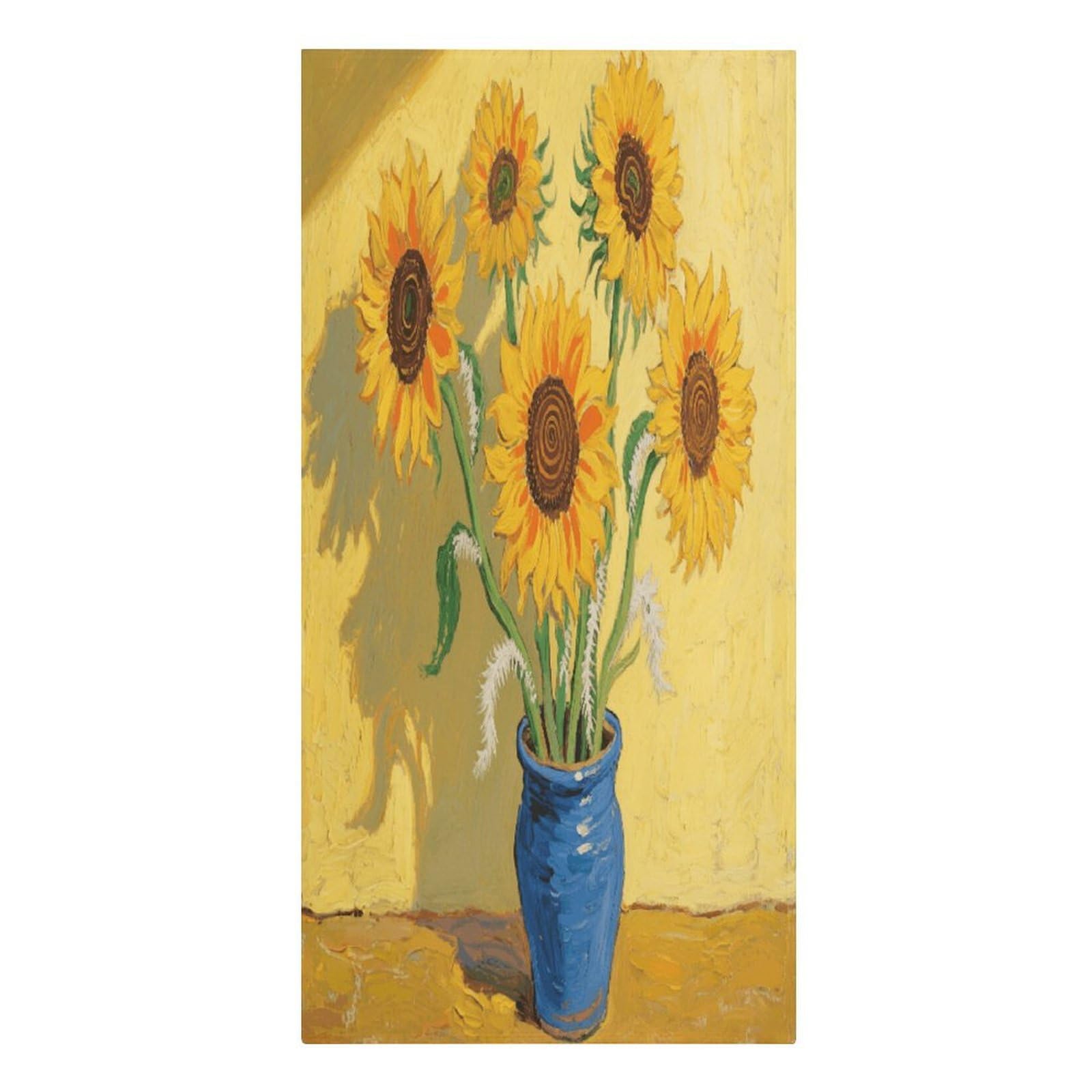 VstaDank Sunflower Beach Towel Vacation Essentials Sand Free Soft Quick Dry Swim Towels 61"x30" Modern Extra Large Towels Lightweight Microfiber Beach Towel for Swimming Pool