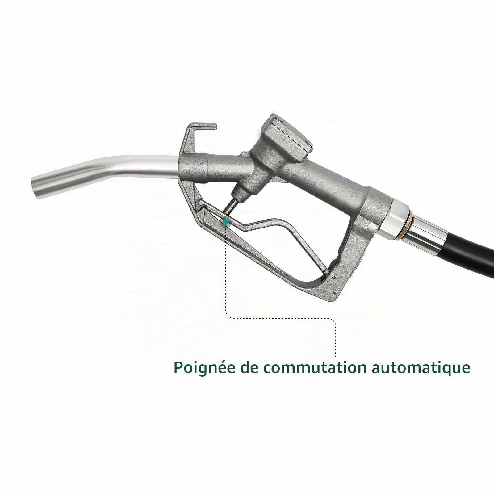 Pompe à biodiesel, pompe gasoil, pompe à mazout, pompe à carburant auto-amorçante, pompe de transfert portable, pompe de transfert automatique à pistolet, 50/45L/min. (A:12V50L/min)