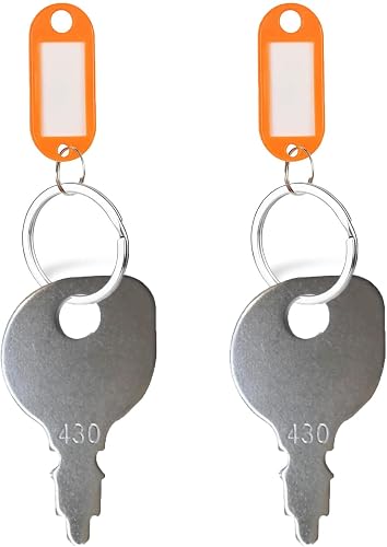 430-009 Starter Key for Briggs & Stratton 691959 Kohler 48 340 01-S AYP 109310X MTD 925-0201 Husqvarna 532 12 21-47 Scag 48017-02 AYP 122147X Lesco 012649, Universal Lawn Mower Key（2-pack）