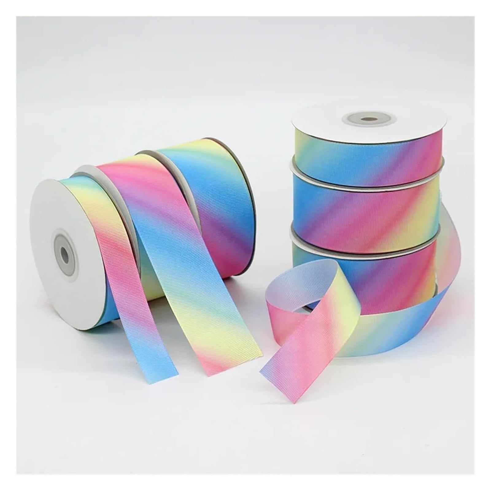 Cintas para envolver tartas, Cinta de grosgrain varios anchos, paquete 2 rollos 25 yardas(50MM Wide)