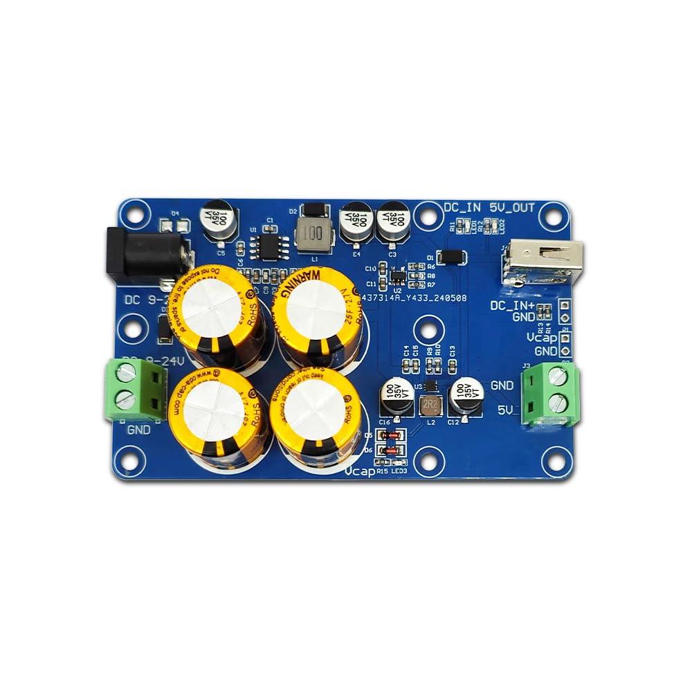 Carte d'alimentation sans Coupure UPS DC9-24V Entrée 5V 3A Sortie Power-Off Préservation UPS Protection Voltage pour Raspberry Pi (4S)