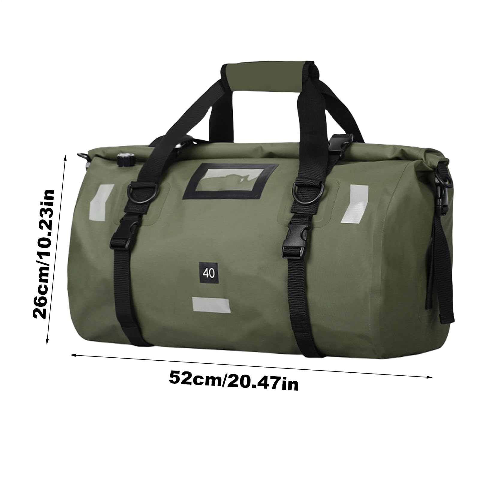 Borsa Da Viaggio Per Motocicletta Zaino per Attrezzi Impermeabile e | Borsa Per Sella Posteriore Motocicletta Riflettente Con Cinturino Regolabile Per Guida In Moto Pendolarismo Campeg