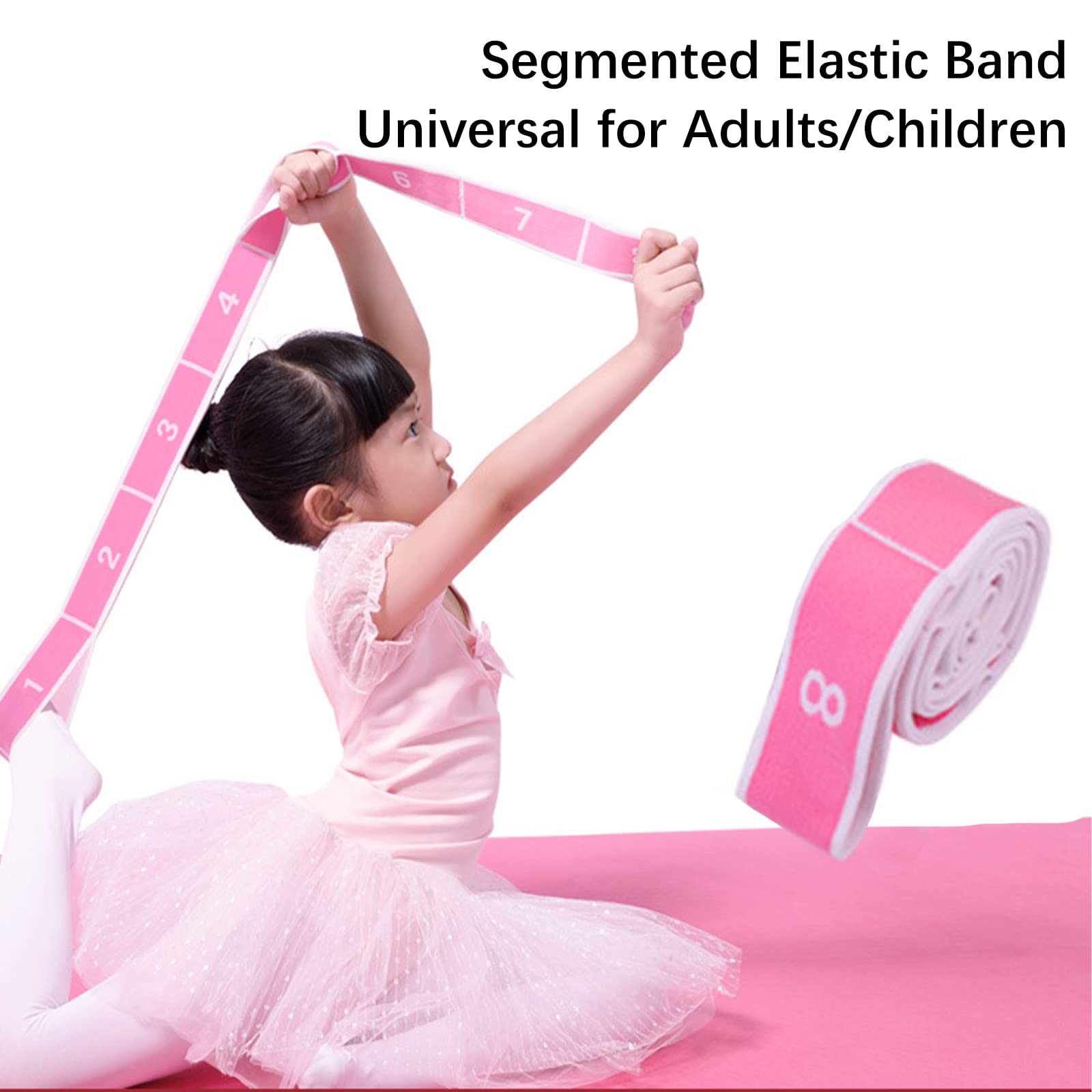 KEWUF Yoga-Stretching-Band – 90 Cm, 8 Schleifen, Natürliche Latexseide, Doppelt Dehnbar, Für Pilates, Flexibilität & Muskelaufbau, Grau KEWUF Yoga-Stretching-Band – 90 Cm, 8 Schleifen, Natürliche Latexseide, Doppelt Dehnbar, Für Pilates, Flexibilität & Muskelaufbau, Grau