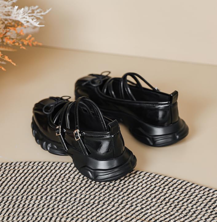 Geerta Sneakerina Ballet Sneaker Shoes for Women Girls with Bow Decorated Flats - Tennis & Racquet Sport Y2K Retro Cute Casual Soft Non Slip Elegant Athleisure Comfortable Walking Lightweight Running3