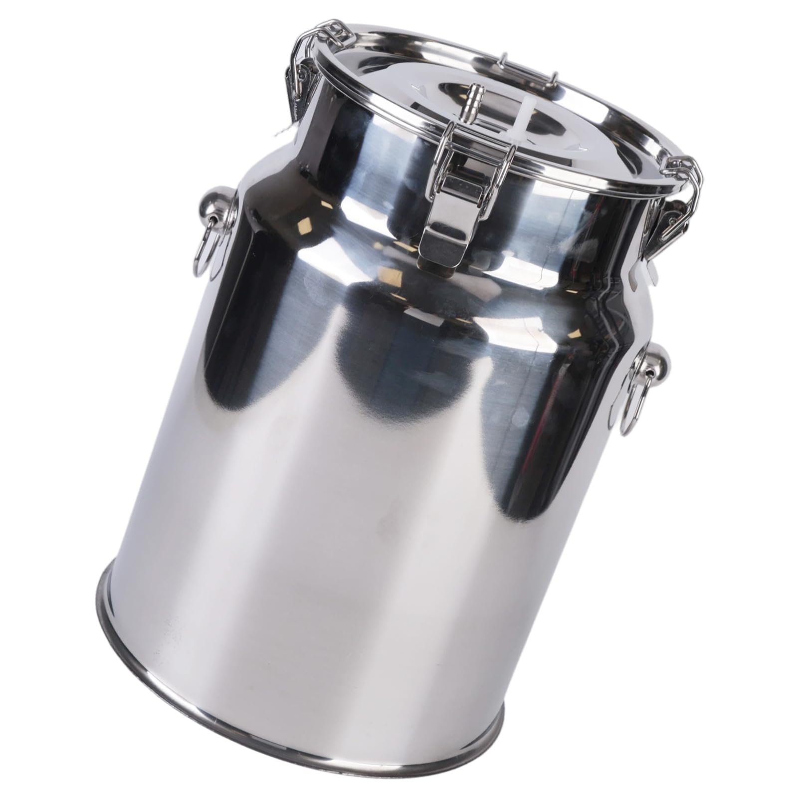 Cubo profesional para ordeñadora de 10 L, diseño de acero inoxidable para ganado, ovejas y cabras, accesorios para ordeñadora de vacas