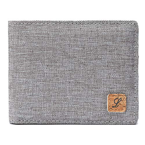 Image of Lanyani Minimalist Fabric Wallet Bifold RFID Blocking