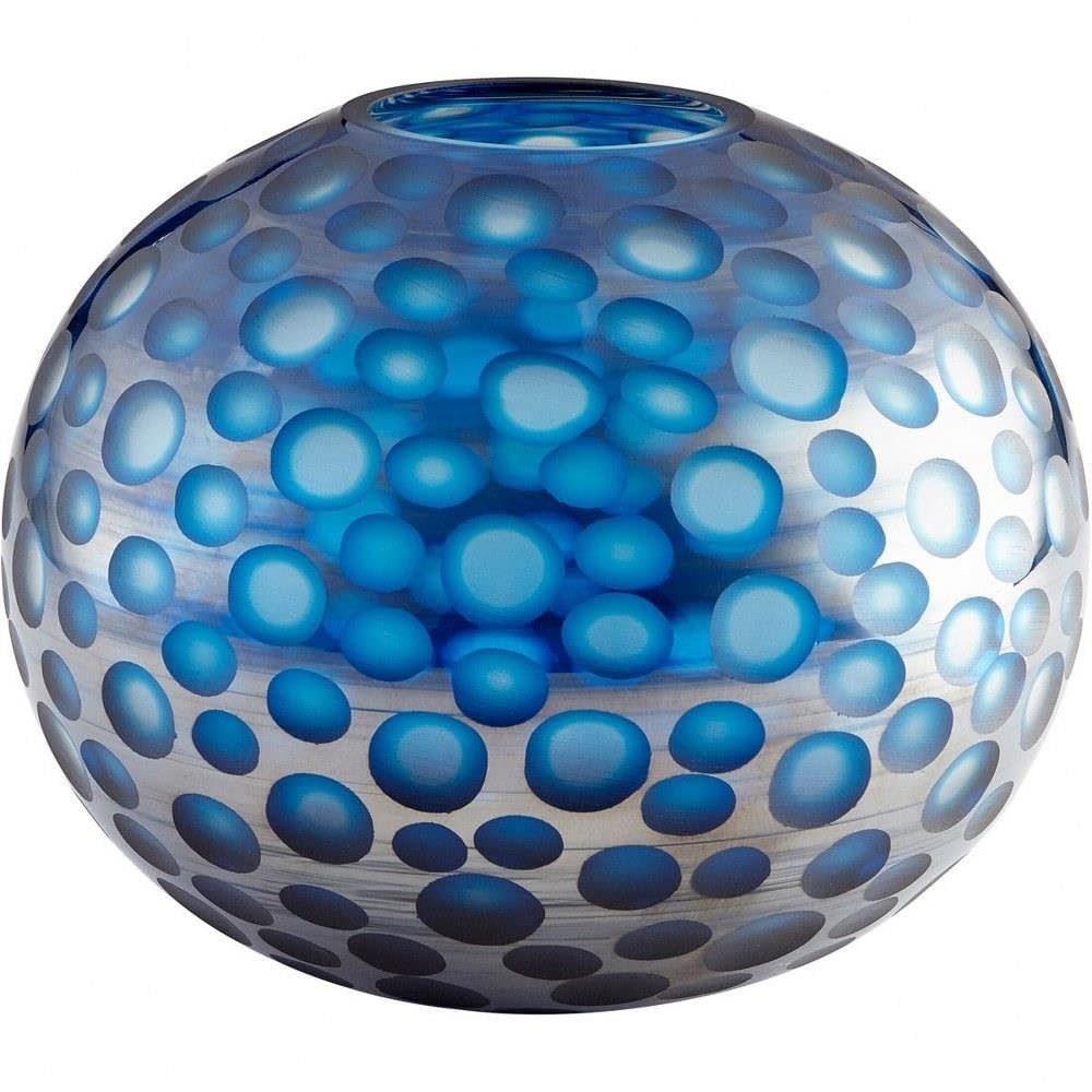 09645 Round Toreen Vase, Blue