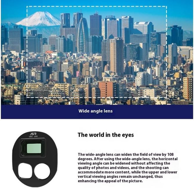 Wide-Angle Lens/Filter Compatible with DJI Mavic 4 Pro(15.5MM/108° Wide-Angle Shooting Range)