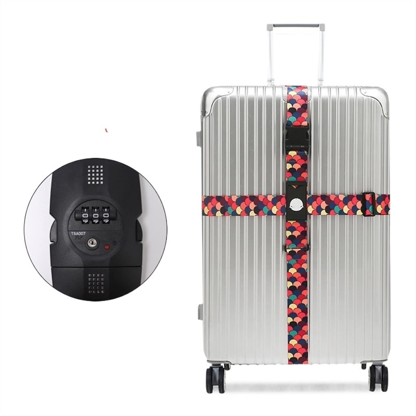 Sangles pour bagages avec mot de passe serrure de sécurité réglable en croix
