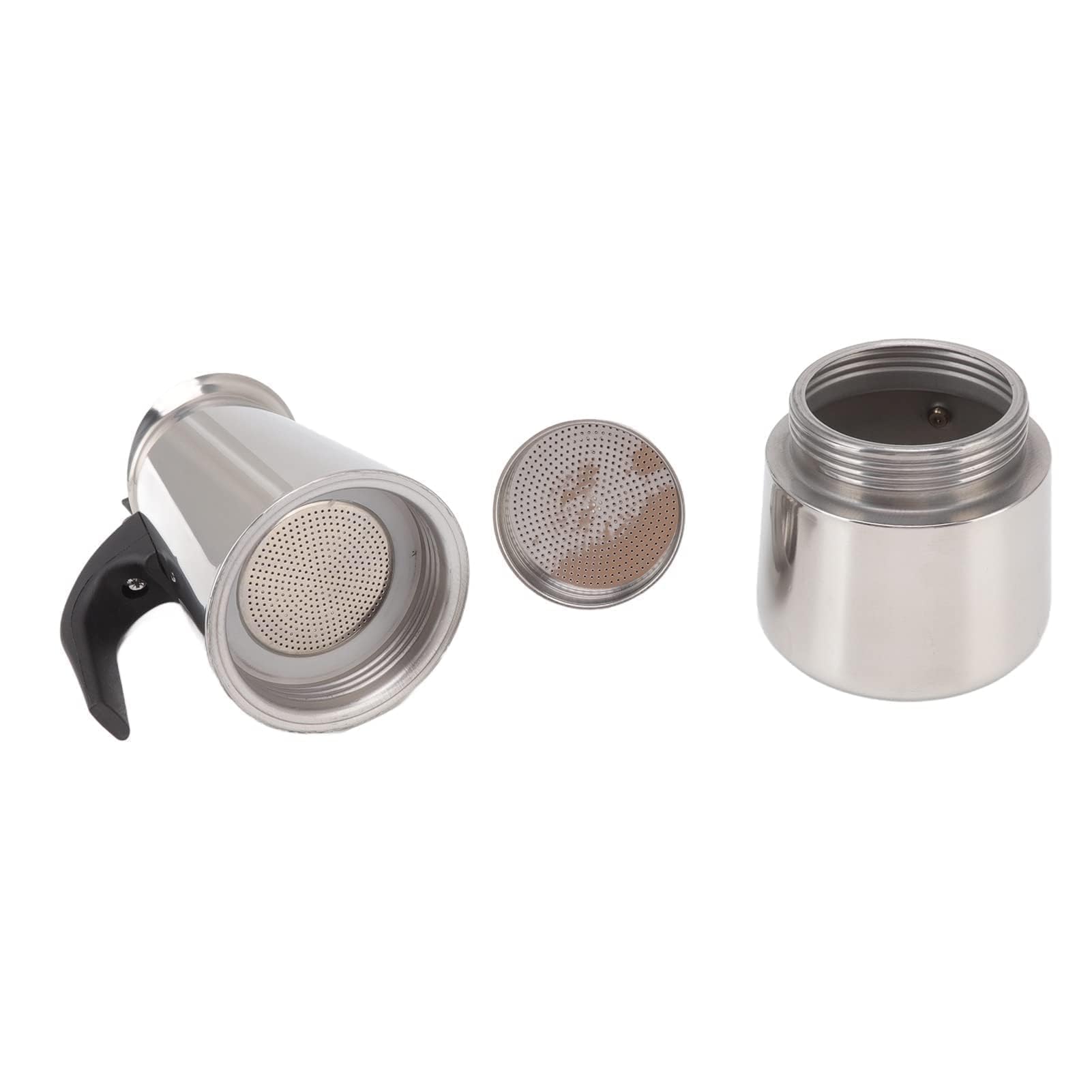 Cafetière électrique, Percolateur électrique De Grande Capacité Cafetière Moka En Acier Inoxydable Portable Pour la Maison Et le Camping En Plein Air(600ML)