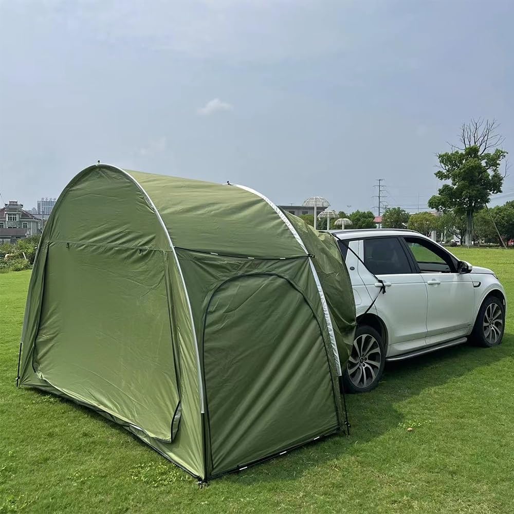防災にもカーテールテント車につなげられるテント Amazon.co.jp: トランクテント 車中泊テント 防災対策 キャンプ 日よけ