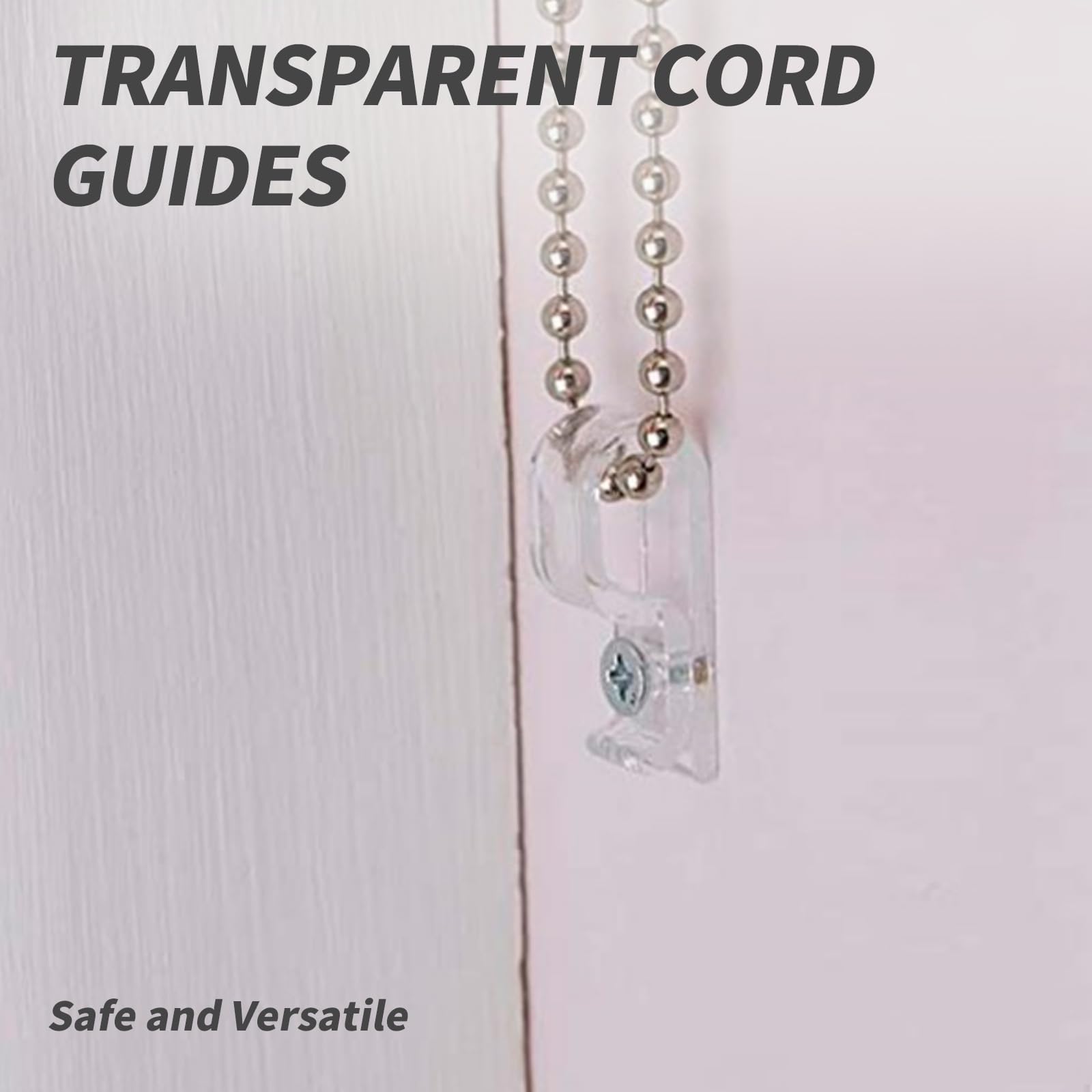 Window Blinds Cordless 8-Pack Roller Shade Safety Clips – Clear