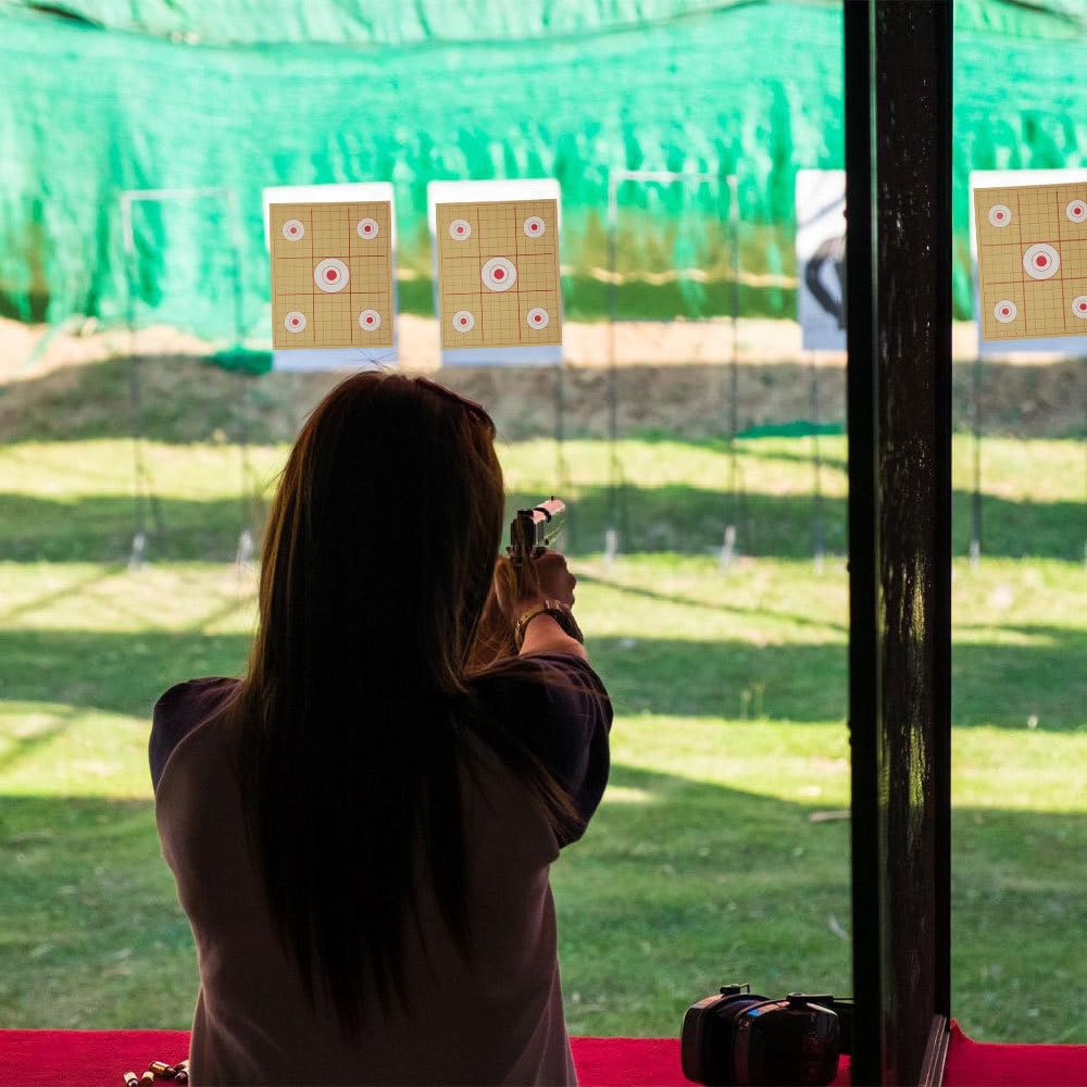Bersaglio di Carta, 10 Pezzi Bersagli da Allenamento di Tiro, Target da Carte per Pistola da Interno e Esterno Tiro con l'Arco