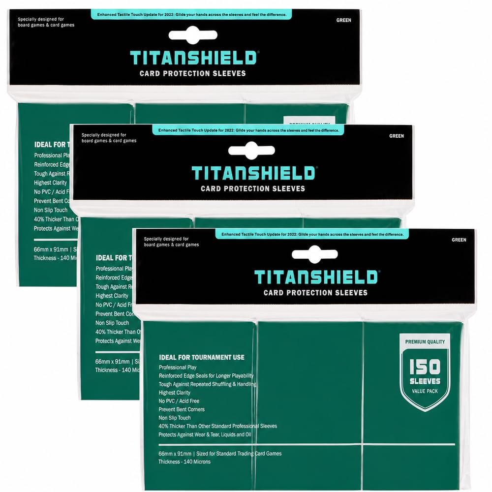 TitanShield | Standard Card Sleeves | 450 CT - Built for Shuffle & Play