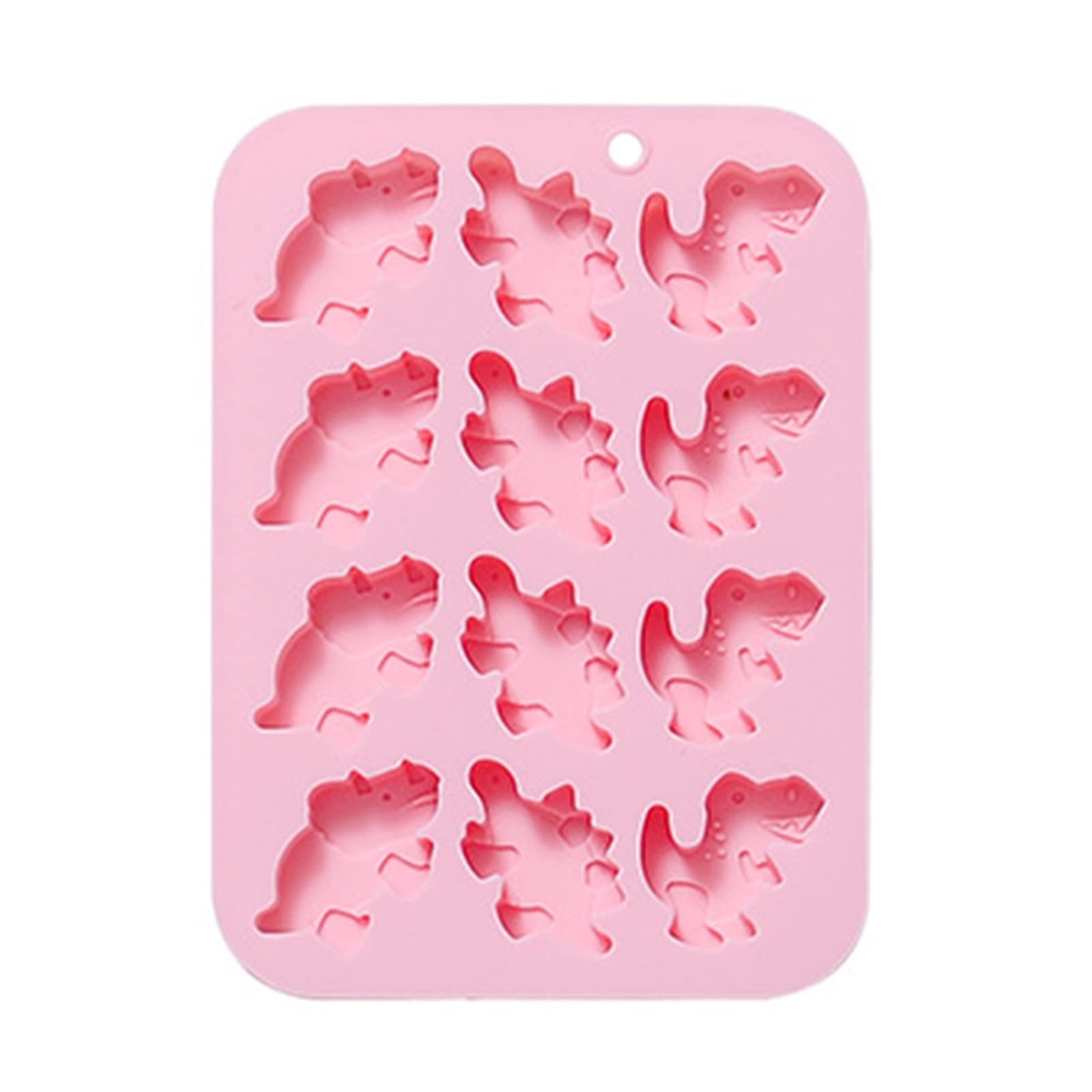 Buxuaaaa 3Pcs Dinosaur Sugar Silicone Cake Molds Vegetable Candy Cookie Mold Chocolate Ice Block French Dessert Cake Decorations Chocolate Fondant Biscuits Mold