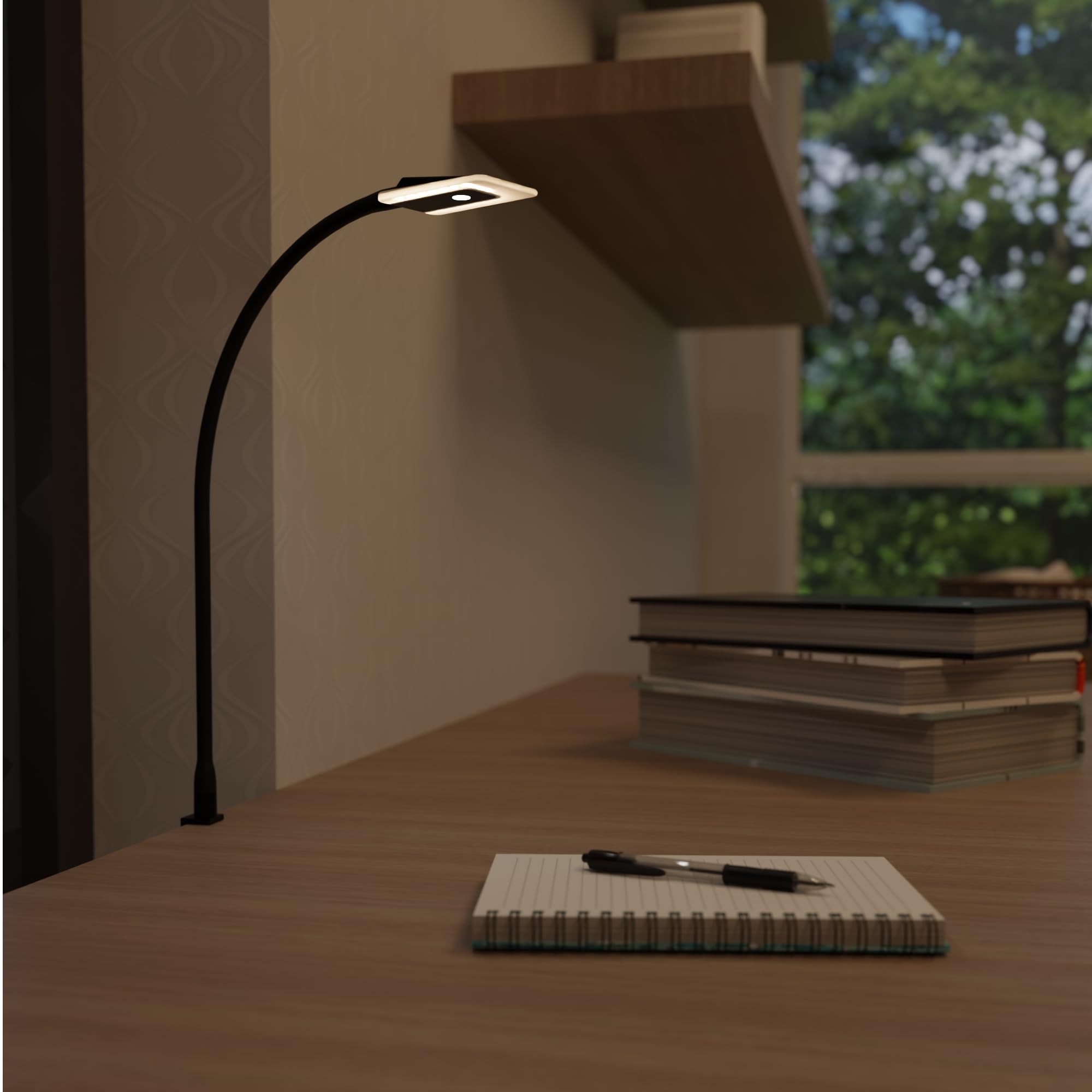 kalb | LED Bettleuchte Leseleuchte Flexleuchte Nachttischlampe Leselampe Nachtlicht, Auswahl:2er Set schwarz