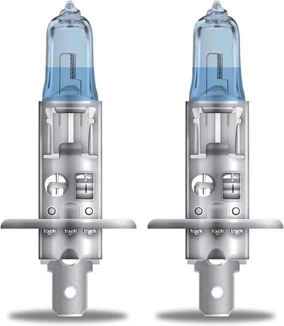 OSRAM H1 Cool Blue Intense Headlight Lamp, 12V 55W, 5000K LED White Light, Pack of 2
