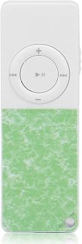 PUSOKEI Mini Slim MP3 Player for Kids, HiFi Lossless Player , Expansion 64GB Card MP3 Player for Entertainment/Learning/Gym FitnessGreen