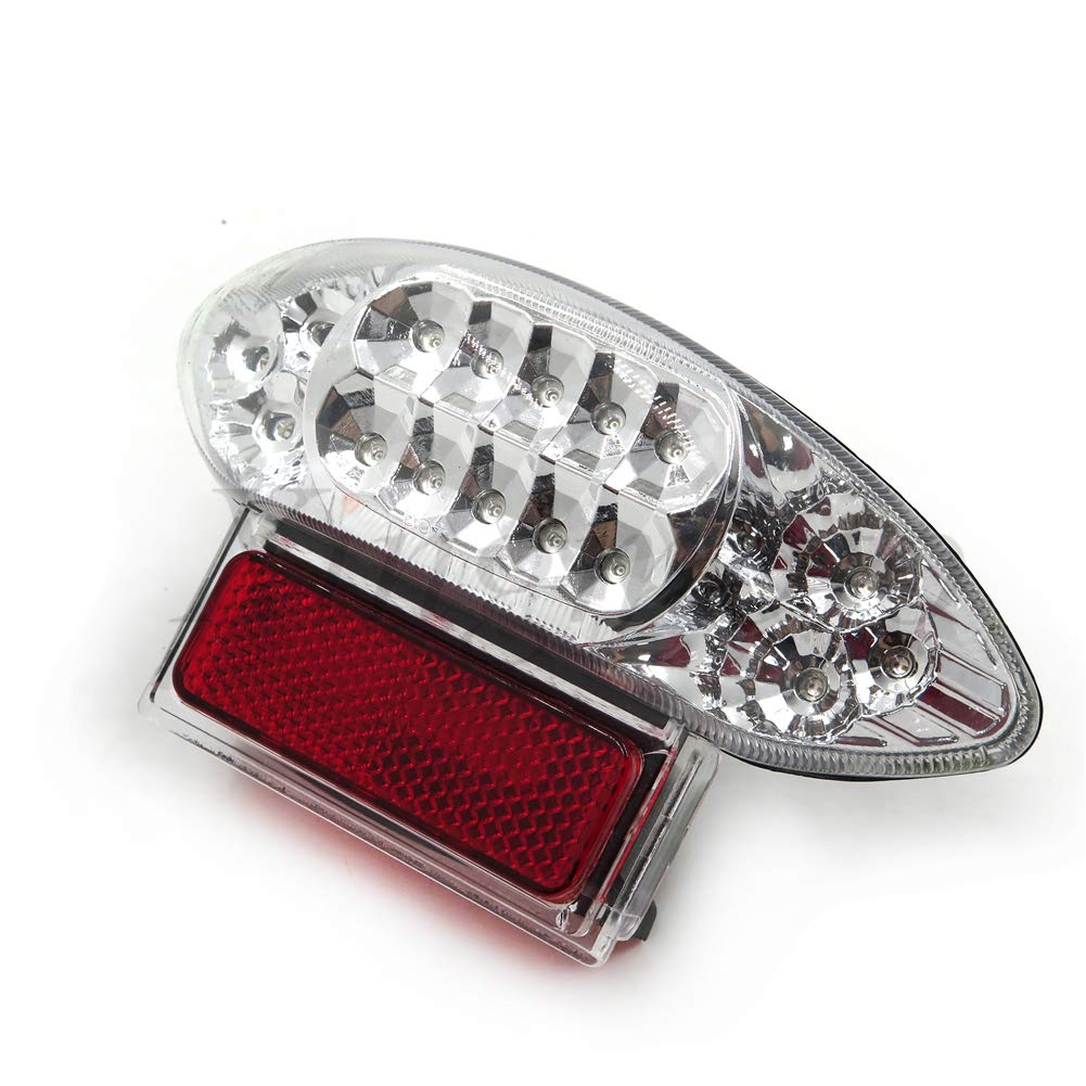 Custom Clear Lens LED Brake Tail Light w/Integrated Turn Signals Indicators for Suzuki 1999-2007 Hayabusa GSXR1300 2003-2006 Katana 600/750 2003-2006 GSX-F 600/700