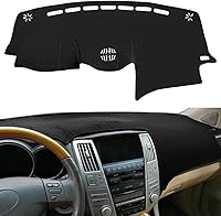 Fcovergurus Custom Fit Black Dash Cover Mat for 2004-2009 Lexus RX330 RX350 RX400h - UV Protector with Speaker Cutout