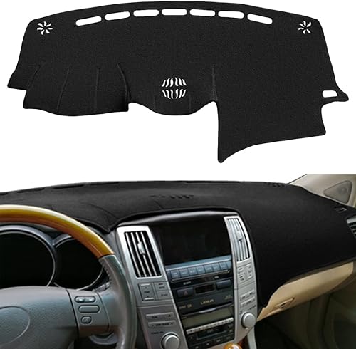 Funda para salpicadero de ajuste personalizado para Lexus RX330 2004-2006, RX350 2007-2009, RX400h 2006-2008, alfombrilla protectora para