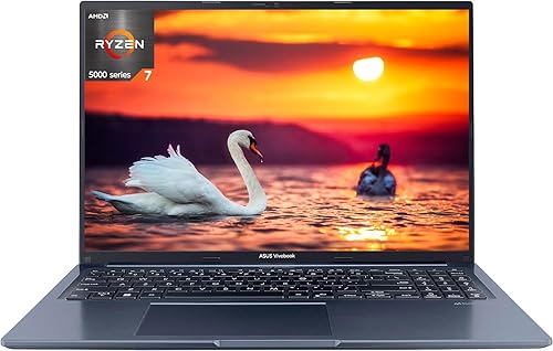 ASUS Laptop Vivobook 2023, pantalla HD de 16 pulgadas, AMD Ryzen 7 5800HS (Beat i7-1195G7), 16 GB de RAM, SSD de 1 TB, gráficos AMD Radeon, WiFi 6,