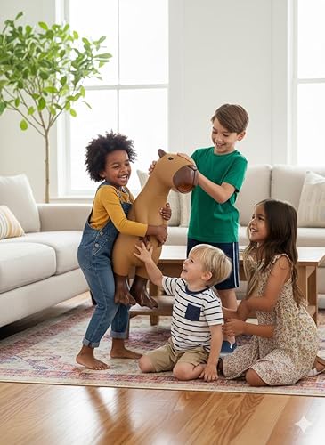 Miniatura 4 de Animolds Hug Me - Pollo gigante de goma, enorme juguete de pollo de goma que grita para niños, juguete extra grande chirriante | grita hasta 45