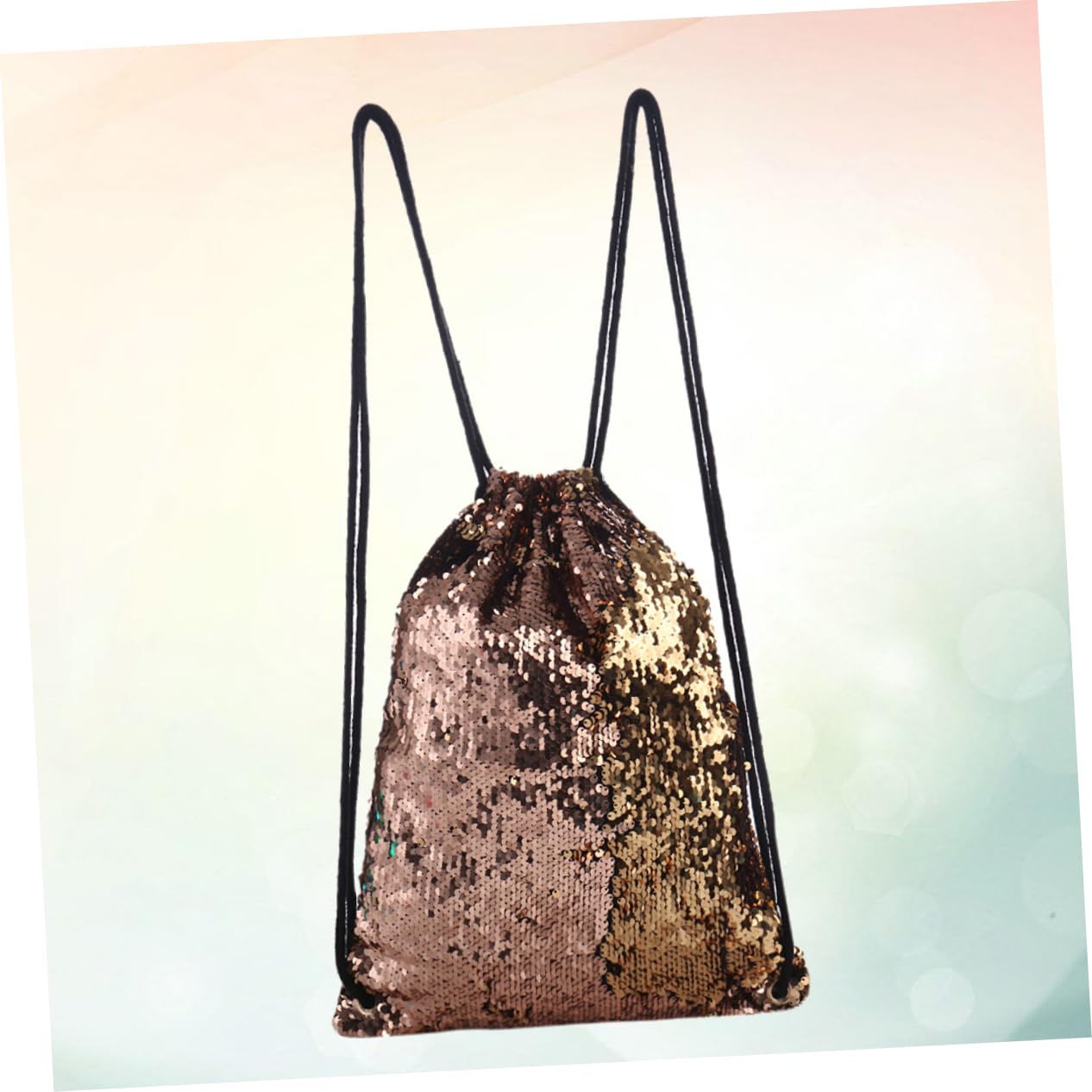 SOIMISS 3 Piezas Bolsa De Deporte Bolsa De Baile Mochila De Viaje Bolsa De Playa Aire Mochila Con Brillo Bolso Con Cordón De Lentejuelas