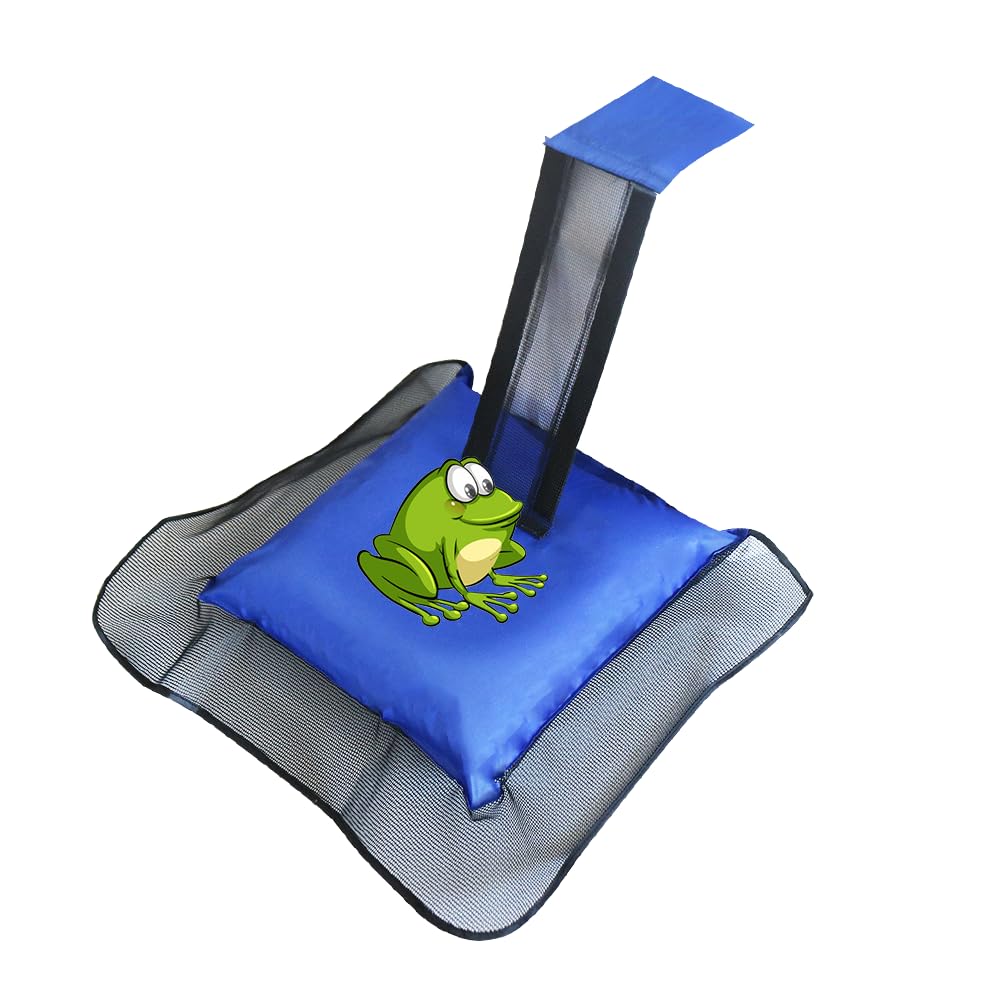 Rampa de Rescate de Animales, 47 x 54CM Piscina Inflable Rampa de Escape, Rampa Escape Animales Piscina with Pump Herramienta de Rescate Flotante para Rescate para sapos