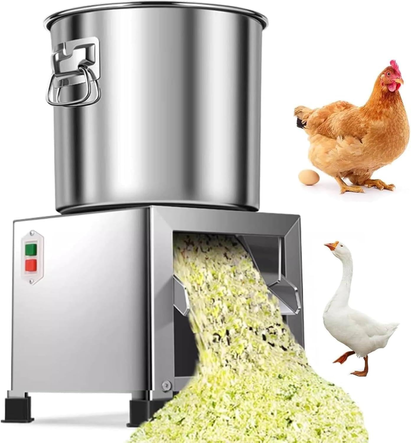 1800W Electric Vegetable Chopper, 3500 RPM Fast Slicer, Stainless Steel Vegetable Dicer for Home Cooking & Farm Use, Efficient Food Processor for Quick Meal Prep