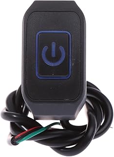 Handlebar Switch Motorcycle Handlebar Switches With LED Light Modified Headlight Waterproof Control Switch Button Motorcycle Modified Parts Switch Replacement (Color : Blue)