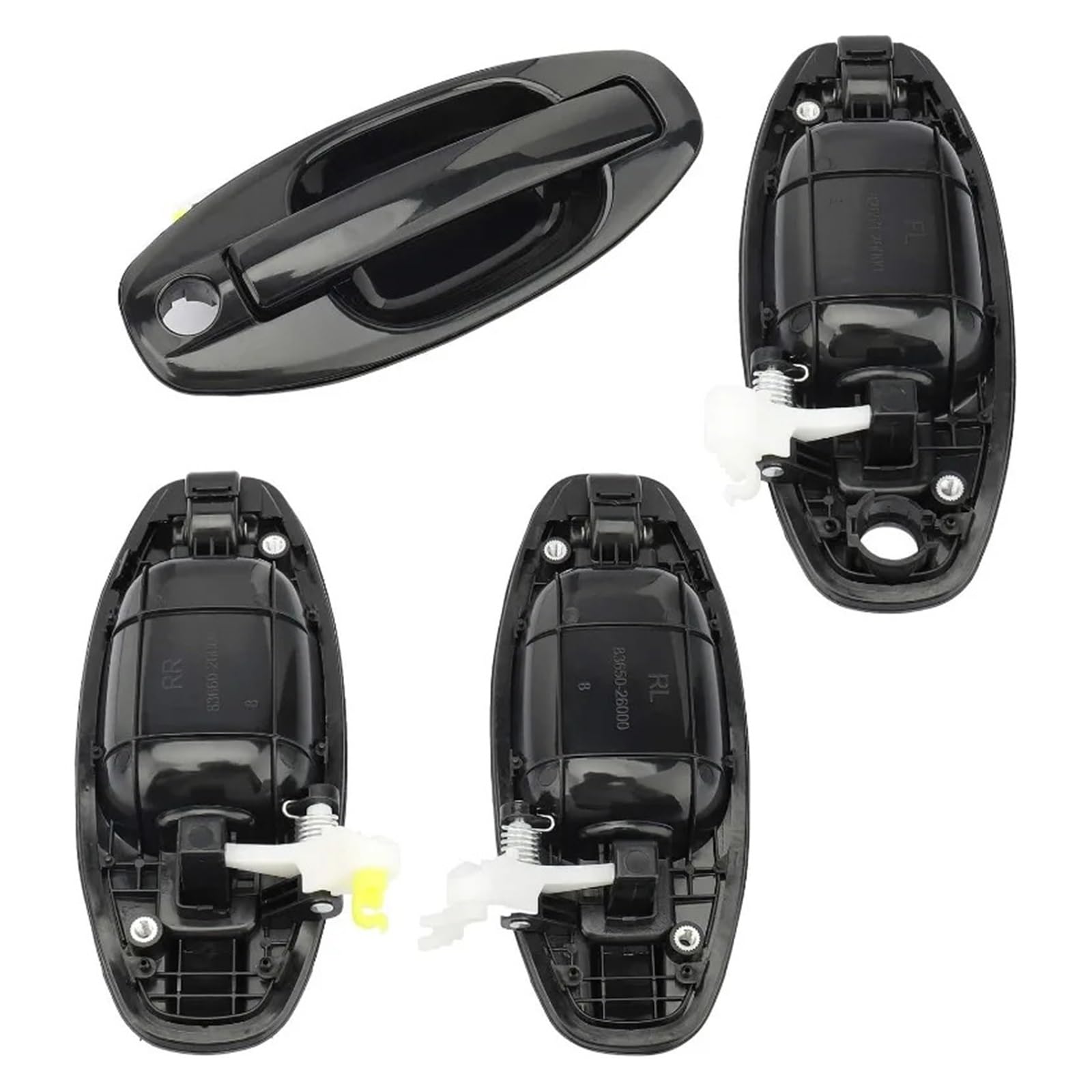 Ldgsuph 83650-26000 Rl Exterior Door Handle 82650-26000 82660-26000 83650-26000 83660-26000 Driver And Passenger Side Fit For Hyundai Santa Fe 2001-2006(83650-26000 Rl)