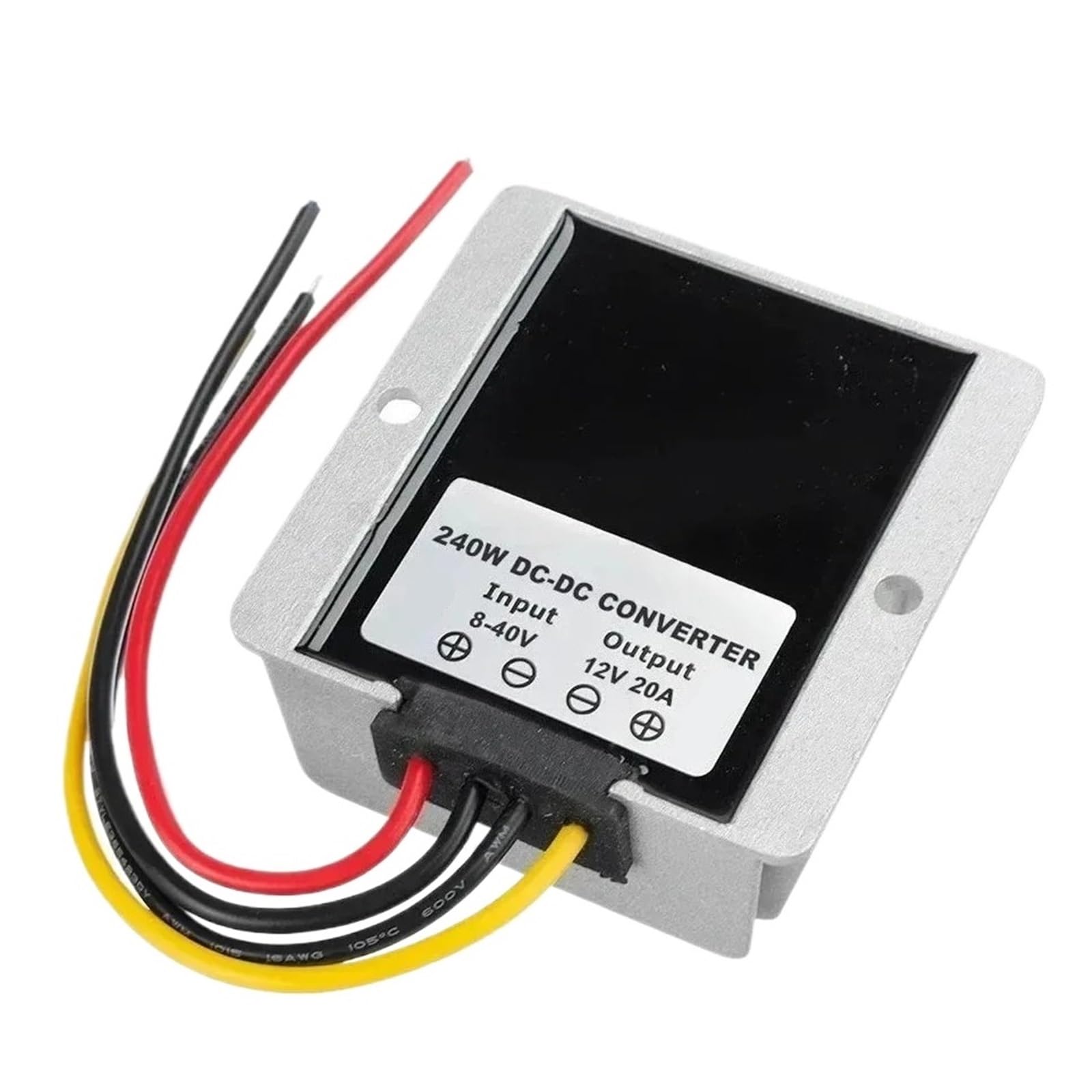 QfUxYYSLD DC DC Converter 8-40V to 13.8V 12V 20A 6A 15A 10A Boost-Buck Step-Down Voltage Stabilizer Boats Waterproof efficient(8-40V to 12V 10A)
