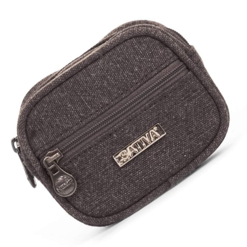 Sativa Hemp Coin Pouch Hemp Bags-Grey