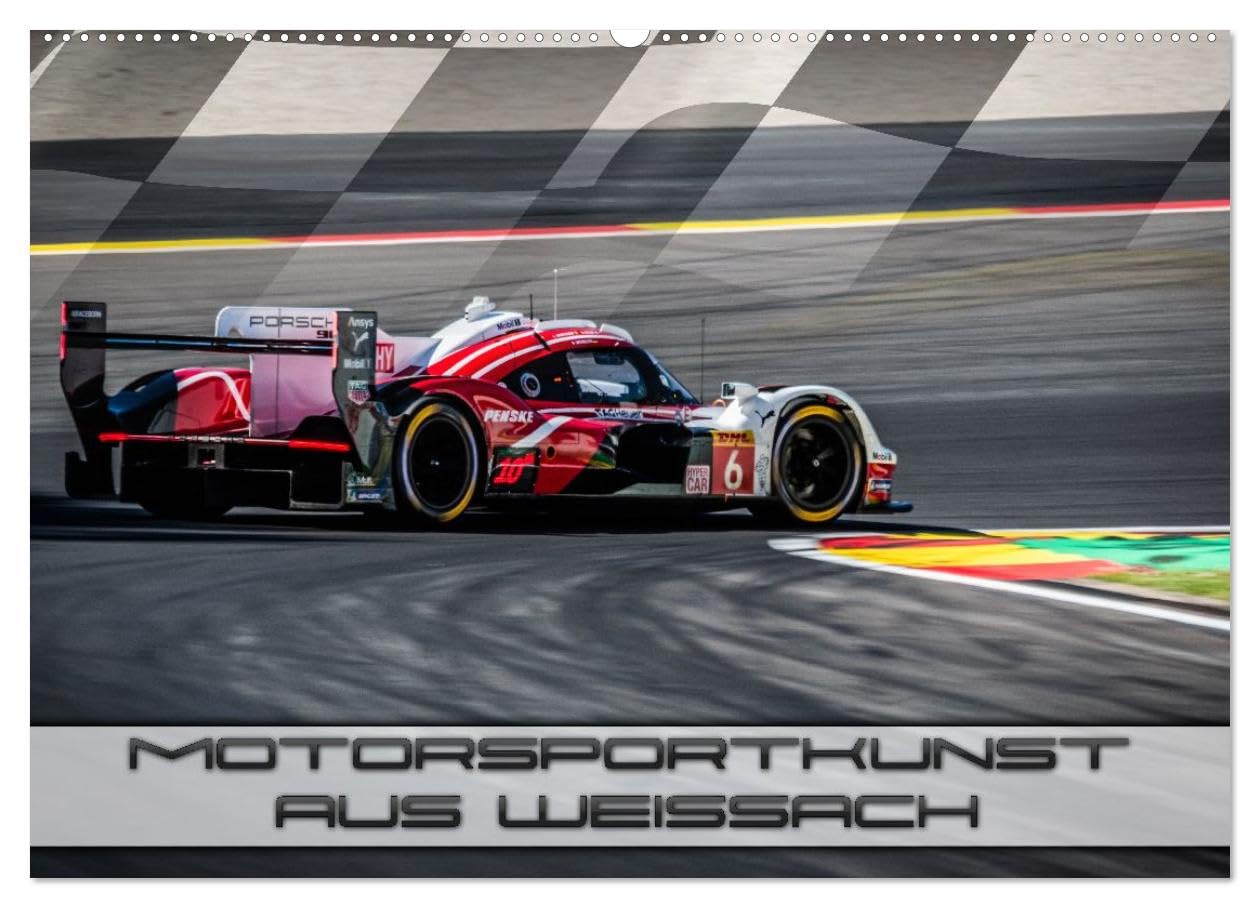 Motorsportkunst aus Weissach (Wandkalender 2026 DIN A2 quer), CALVENDO Monatskalender