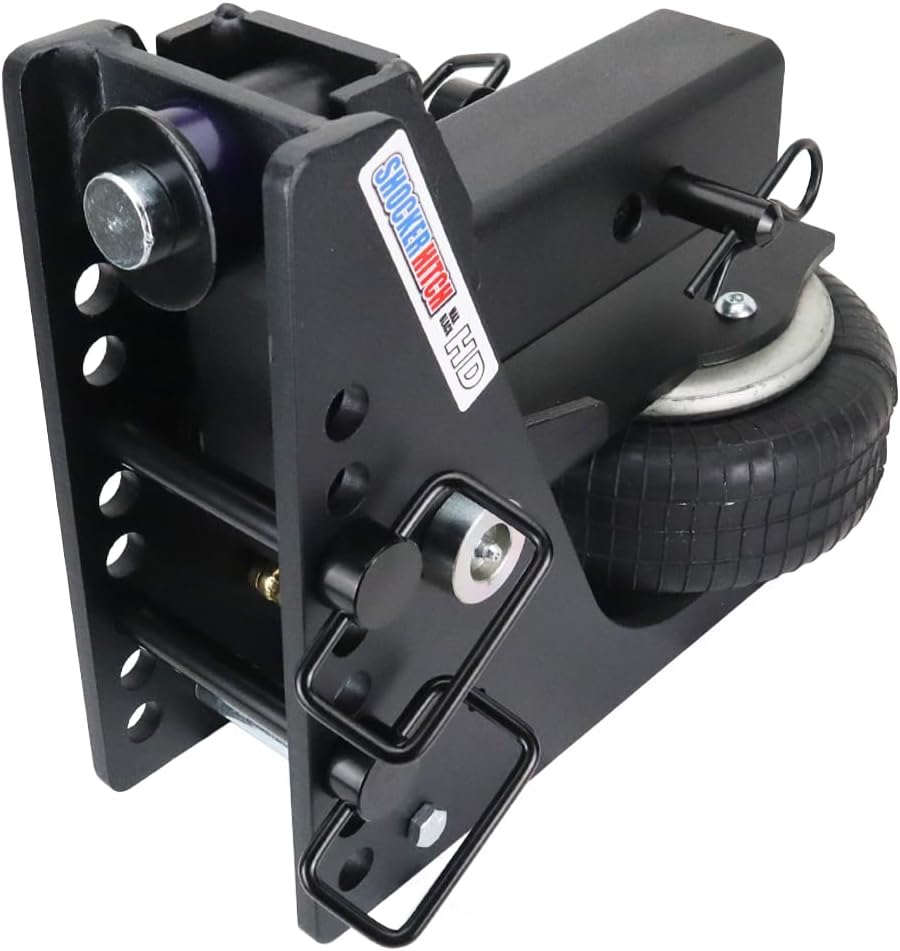 Shocker HD 20K Max Black Air Hitch Base Frame Assembly Complete - No Ball Mount, Fits 2-1/2" Hitch