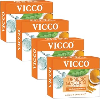 Vicco Turmeric Glycerin Bathing Bar | Nourishing Bathing Soap I Glycerin For Deep Moisturising | Soap For Dry Skin | 100gm... Price In India