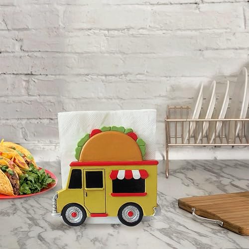Miniatura 8 de World of Wonders - Servilletero con forma de camión para tacos, cocina, comedor, fiesta, centro de mesa, ideal para fiestas temáticas de Cinco de