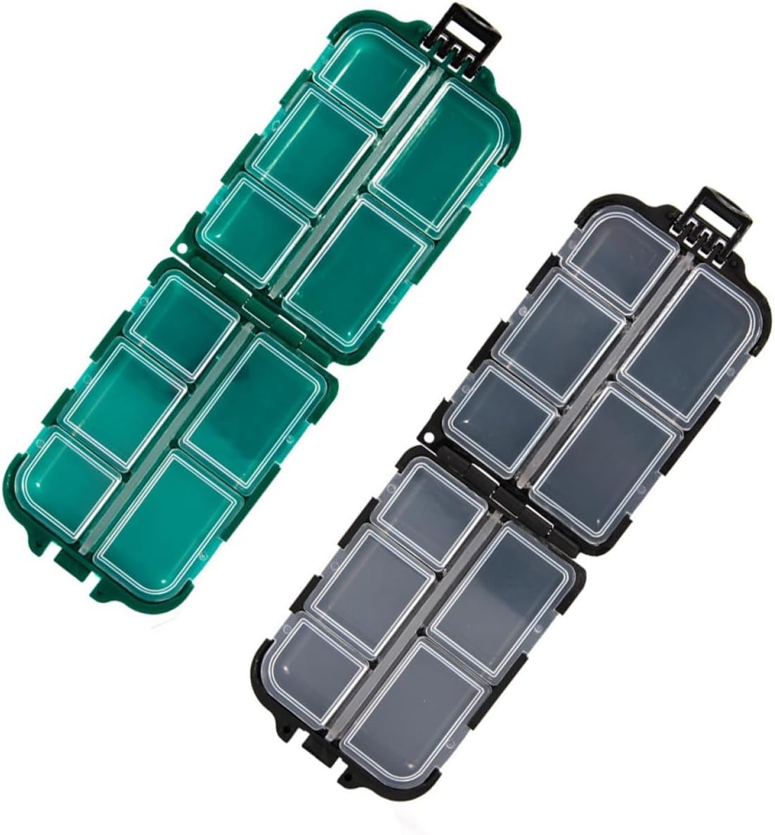 Abaodam 2Pcs Fishing Organizer Fishing Gear Storage with Multiple for Bait Lures and Accessories Compact Design for Easy Storage and Versatile Use