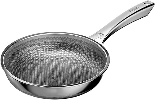 Miniatura 11 de Sartén antiadherente híbrida de 10 pulgadas, sartén antiadherente de acero inoxidable, utensilios de cocina sin PFOA, sartén de chef no tóxica
